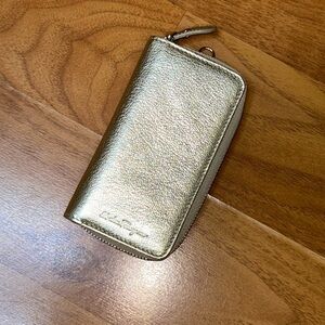 Authentic Ferragamo Leather Mini Card Case Wallet